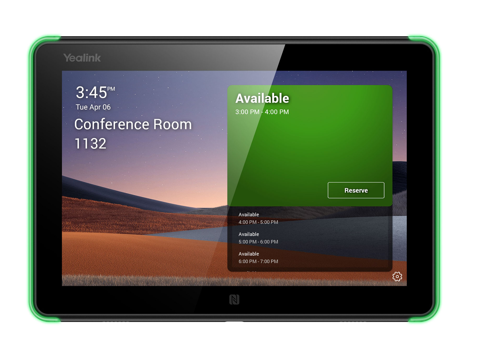 Панель бронирования переговорных комнат Yealink RoomPanel
